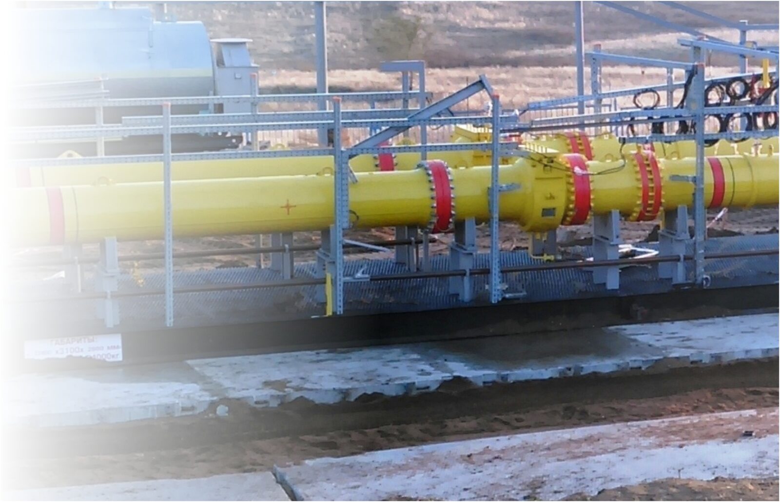 Трубопроводная обвязка узла учёта газа