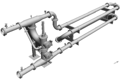 Общий вид установки трубопоршневой PE-Prover-EXPERT, 3D-модель